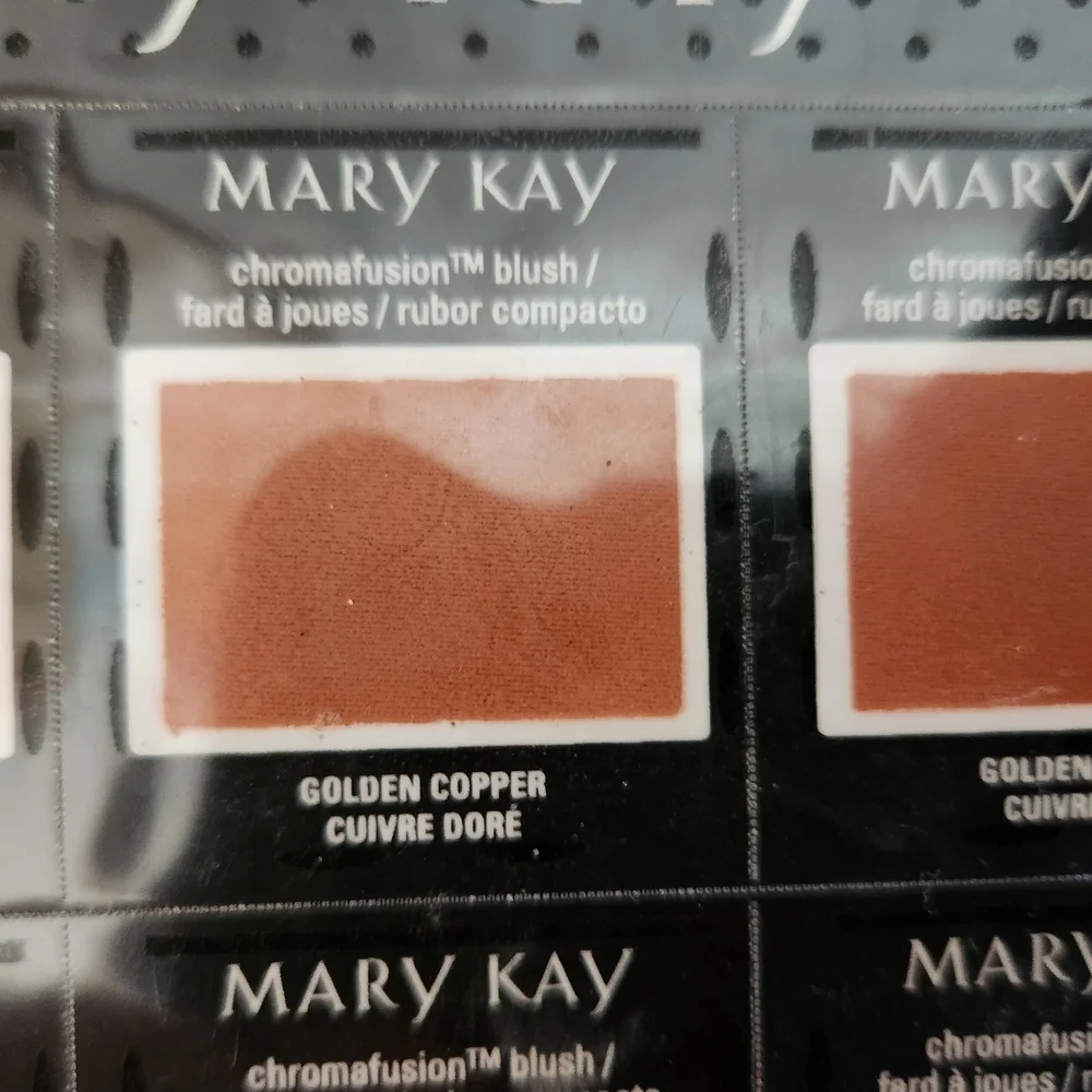Mary Kay Eye Shadow Blush Samples Shiny Penny Golden Copper Cinnabar Travel Bag